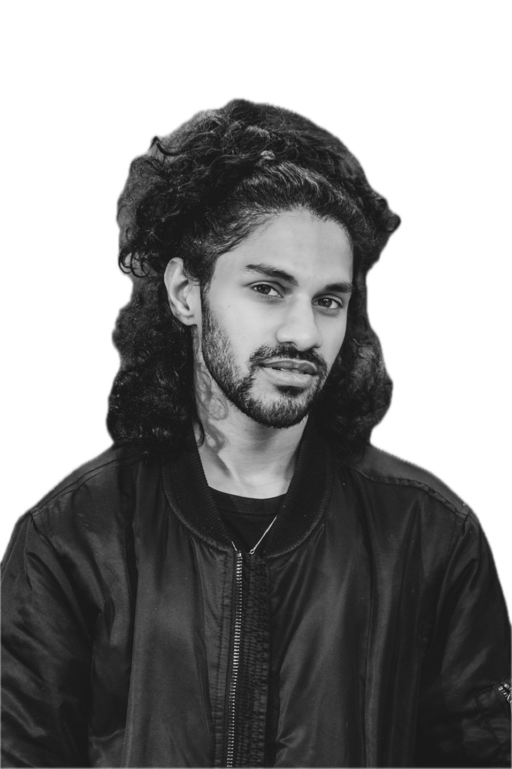Black and white portrait of TAKEE